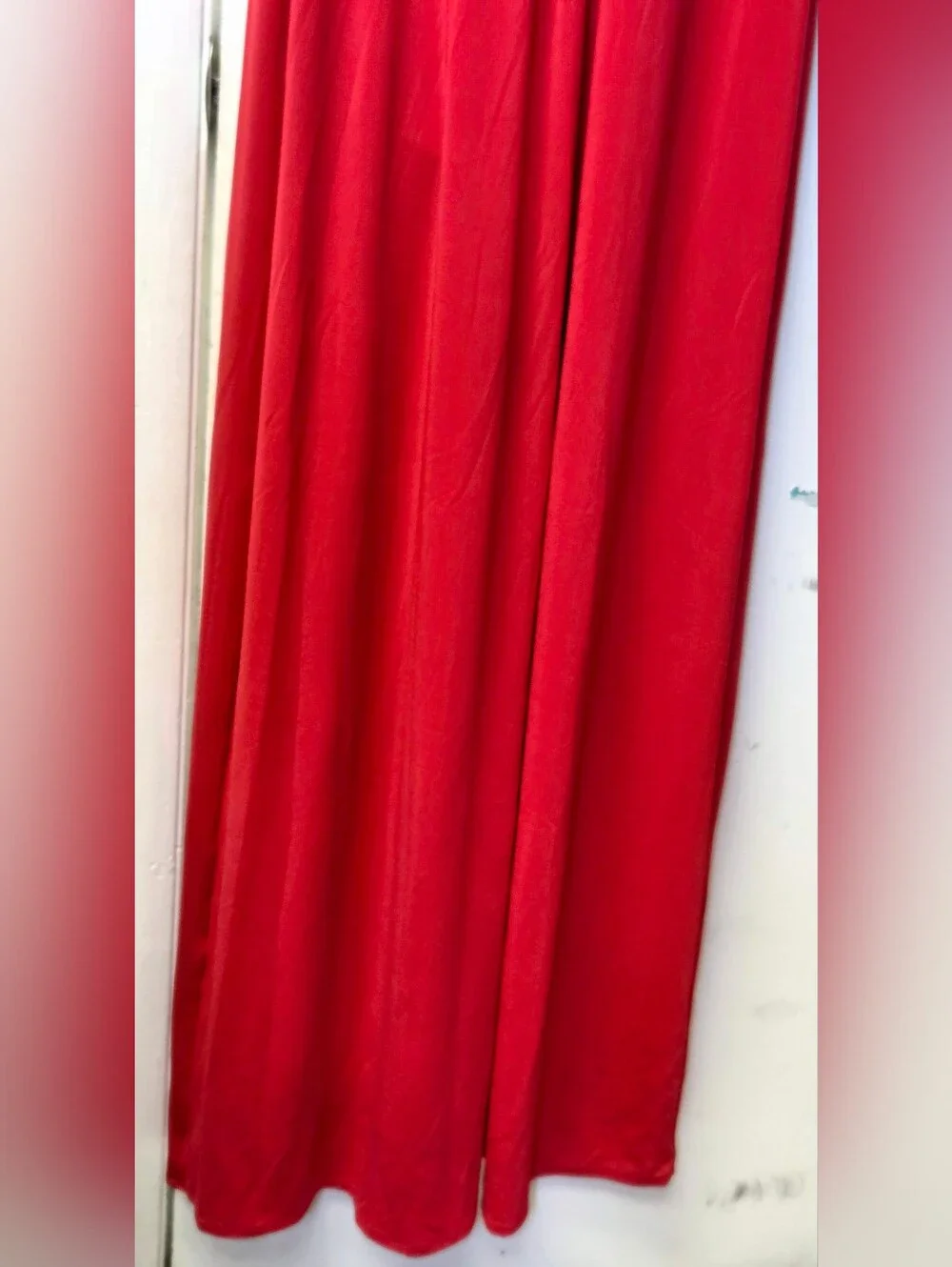BCBGMAXAZRIA Marinola Ruched Maxi Dress / Gown Red Size M